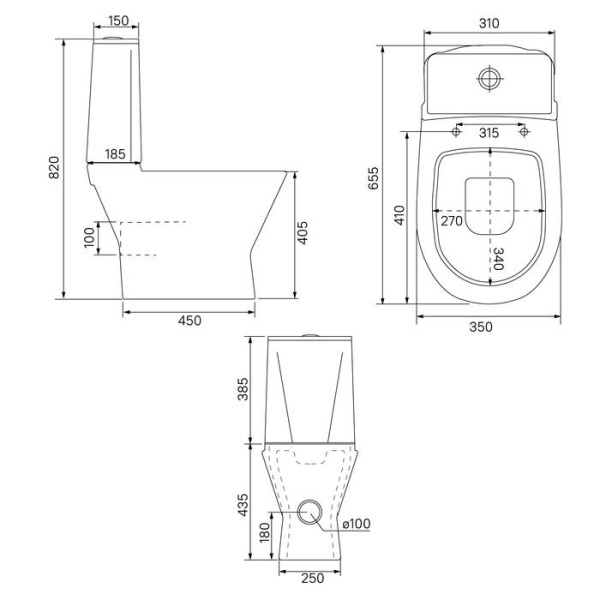 Унитаз-компакт безободковый IDDIS Edifice Rimless EDIRDSEi24 белый